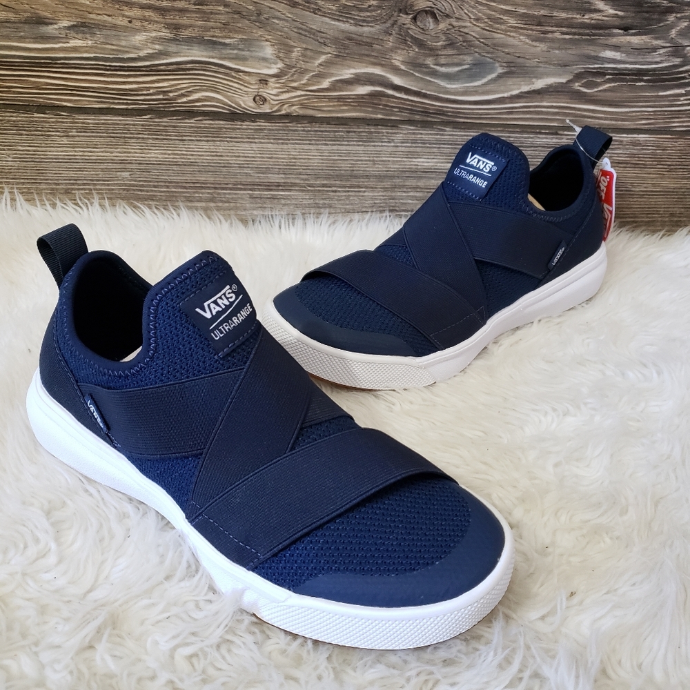 New Vans Ultrarange Gore Knit Dress Blue Sneakers